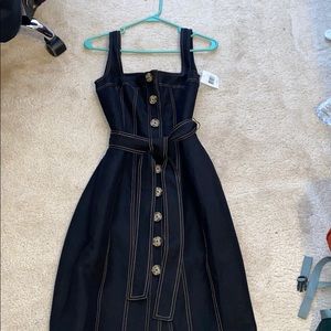 C/MEO Collective Denim button up dress